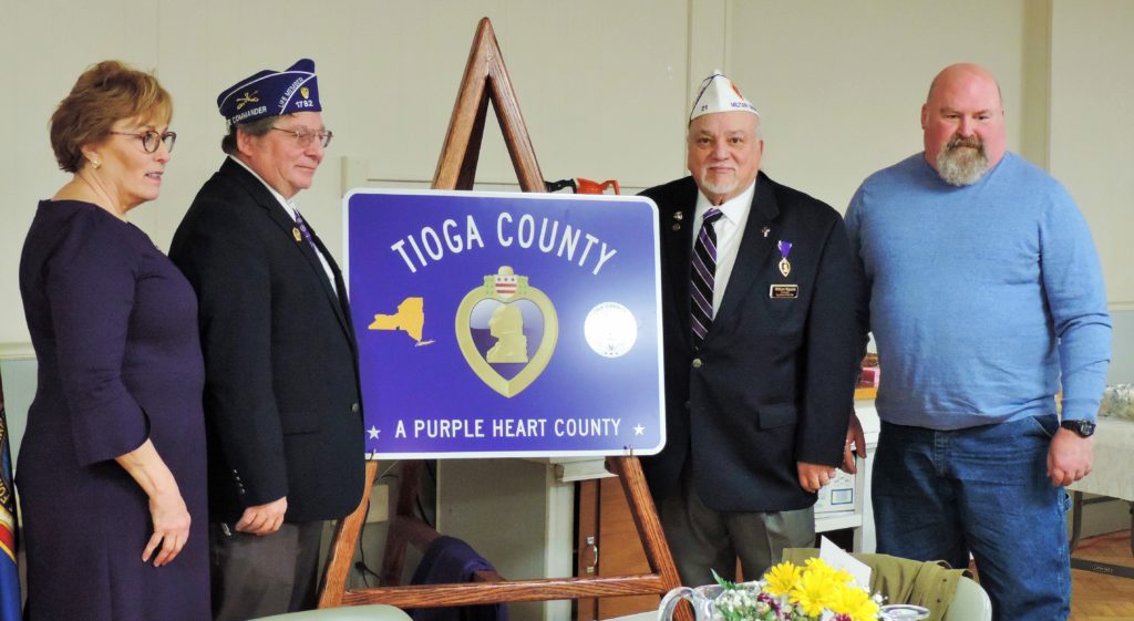 Vietnam veterans welcomed home; Tioga County designated a Purple Heart County