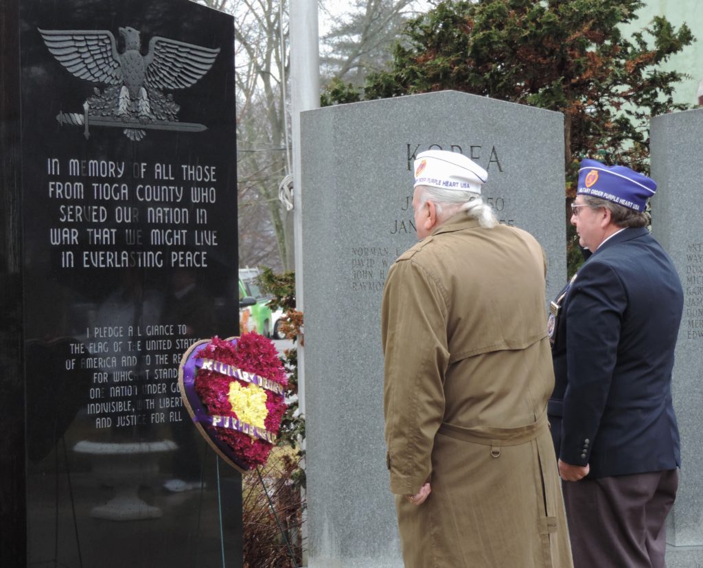 Vietnam veterans welcomed home; Tioga County designated a Purple Heart County