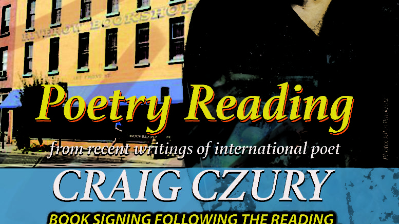 Riverow Bookshop to host acclaimed poet Craig Czury