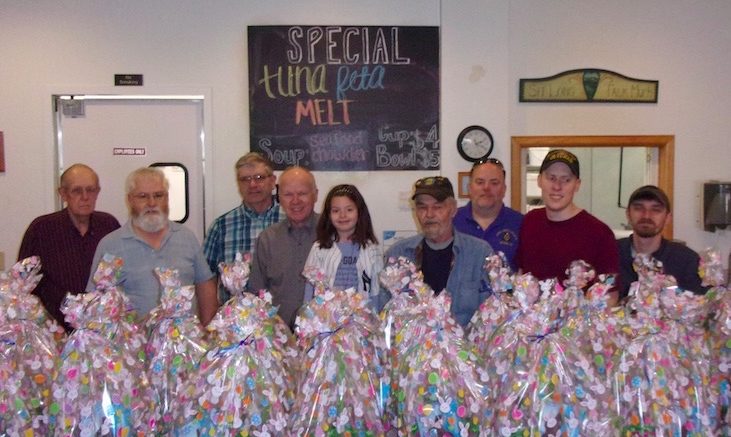 Masonic Brethren of Rural Amity Lodge #70 contributes to food pantry