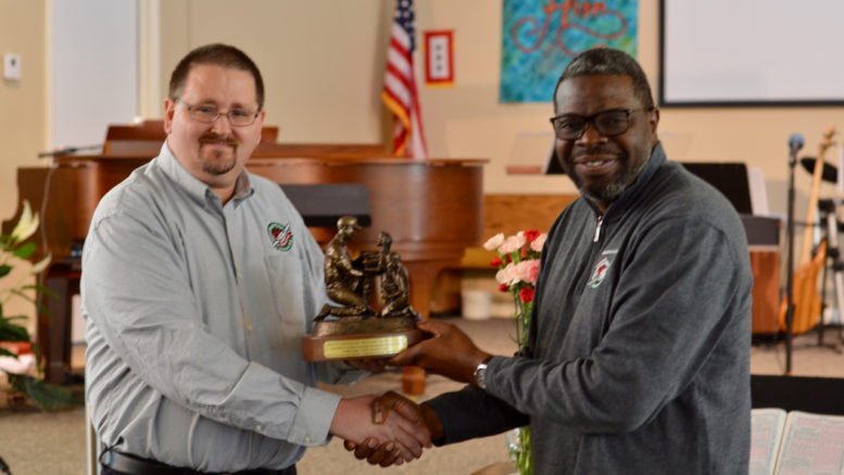 Lakeview Chapel presented with bronze statue from Samaritan’s Purse