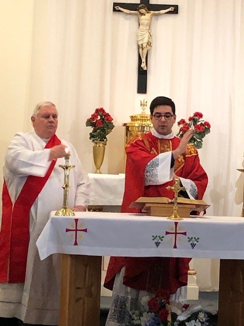 Father White’s First Mass at St. John’s in Newark Valley
