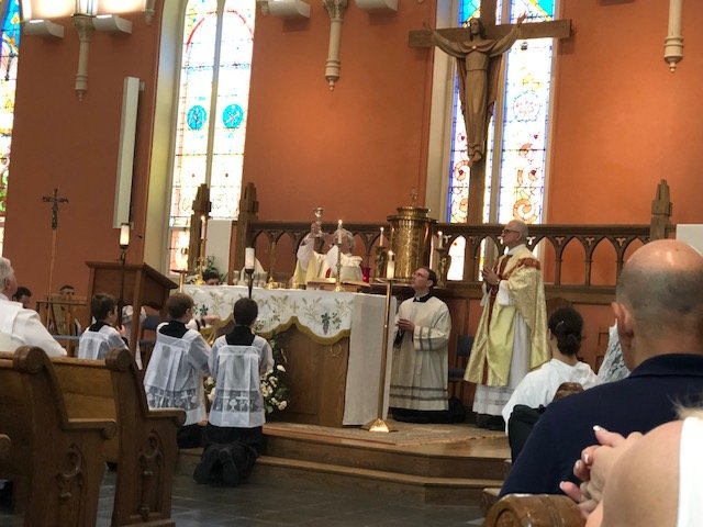 Holy Mass celebrated by His Excellency Salvatore Matano Bishop of Rochester Sunday afternoon