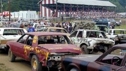 The Demolition Derby at The Tioga County Fair