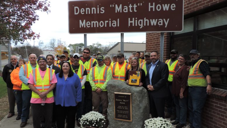 Highway officially dedicated to Dennis ‘Matt’ Howe