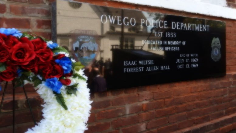 Memorial dedication honors Owego's fallen officers