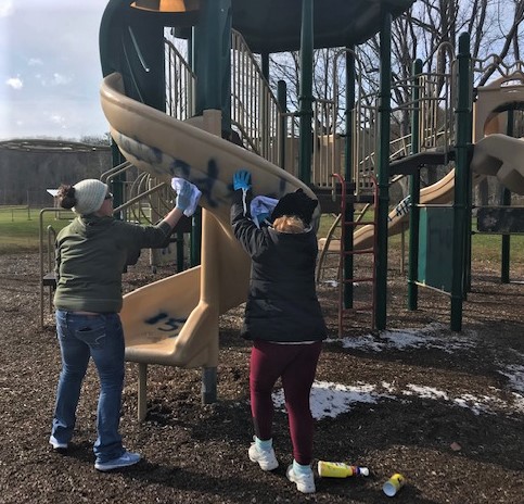 Local youth inspired to clean up vandalized park 