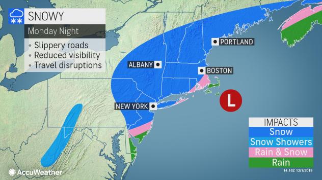 Northeastern US braces for foot of snow during first days of December