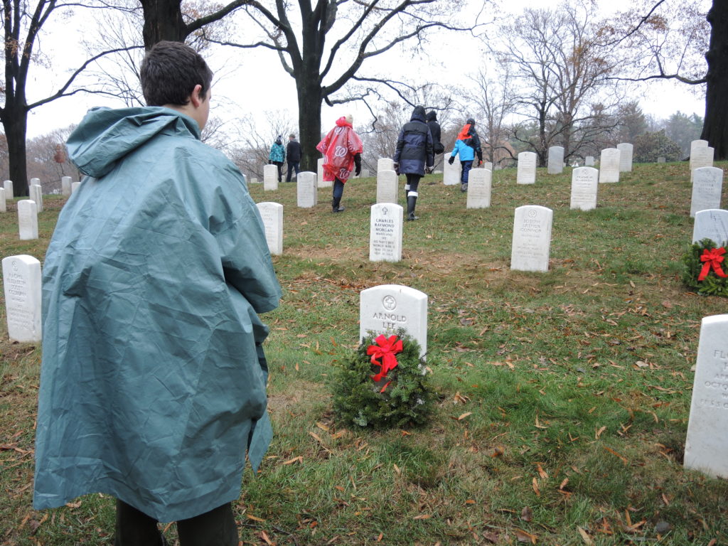Troop 30 participates in Arlington’s ‘Wreaths Across America’ ceremony