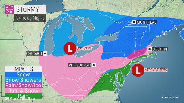 Northeastern US braces for foot of snow during first days of December