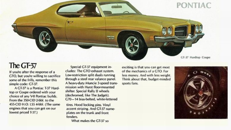 Collector Car Corner - 1971 Pontiac GT-37 worthy of restoration and how it ‘fooled’ the insurance companies 