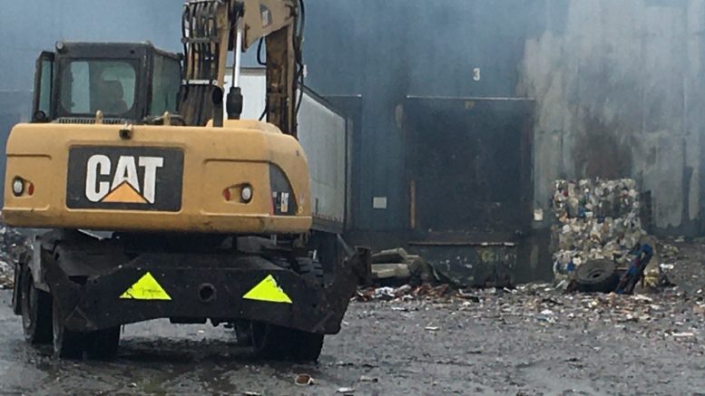 Fire rips through recycling plant in Apalachin