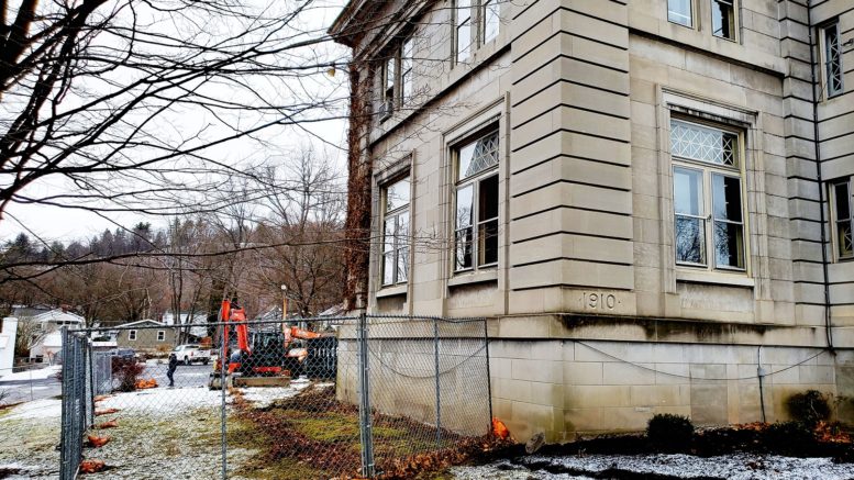 Construction begins at the Coburn Free Library