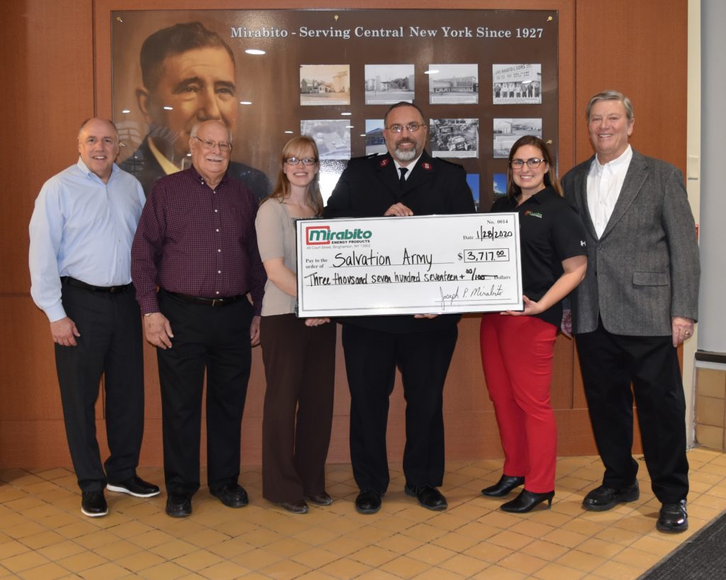 Mirabito Energy donates to the Salvation Army