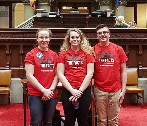 Reality Check Youth meet with State Lawmakers at the Capitol