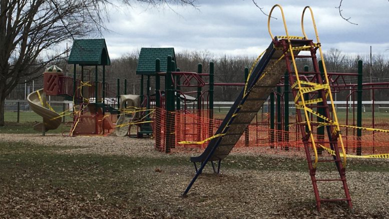 Local playground equipment closures follow suit with governor’s recent announcement