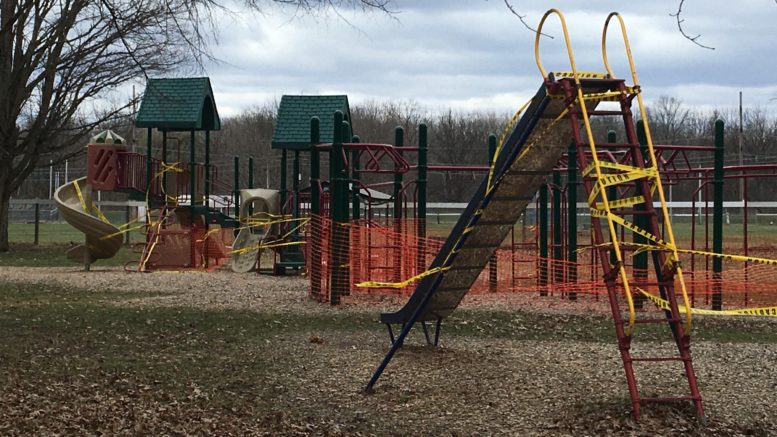Local playground equipment closures follow suit with governor’s recent announcement