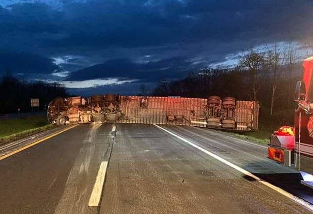 Route 17 Eastbound shut down in Owego