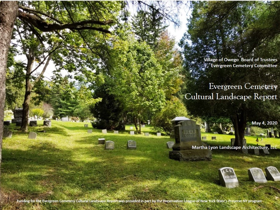 Landscape Architect reports on Owego’s Evergreen Cemetery Owego