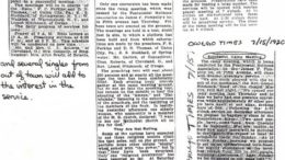 Memories of the ‘Tent Revival’