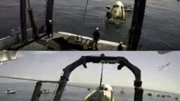 NASA Astronauts safely splash down after first commercial crew flight to Space Station