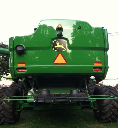 Share the road - it is corn-chopping time