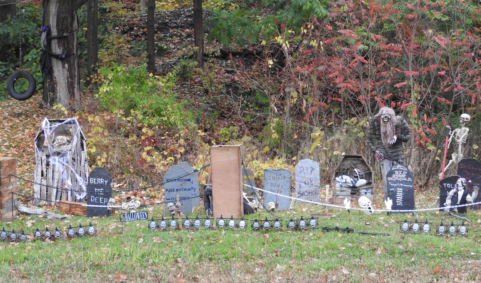 Trick or Treating taking place in Owego
