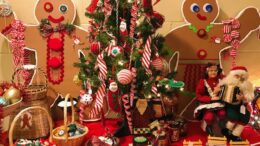 O Tannenbaum Holiday Display taking shape