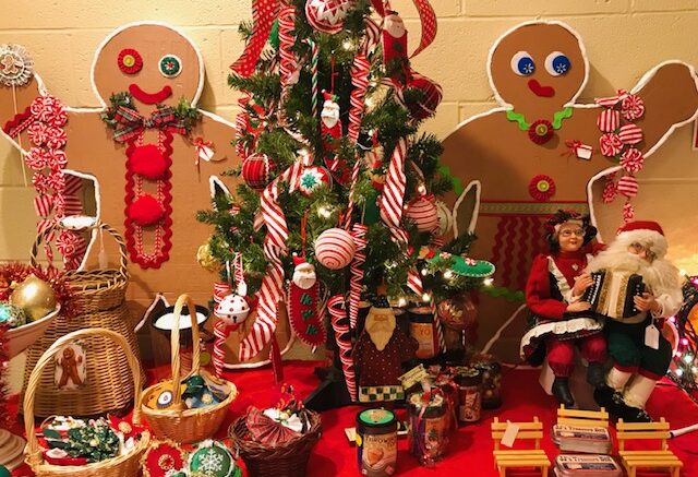 O Tannenbaum Holiday Display taking shape