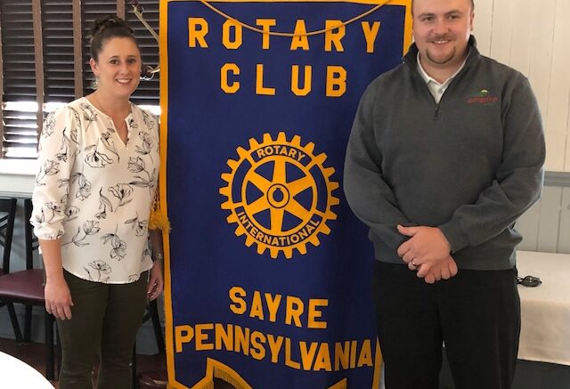 Sayre Rotary welcomes new member!