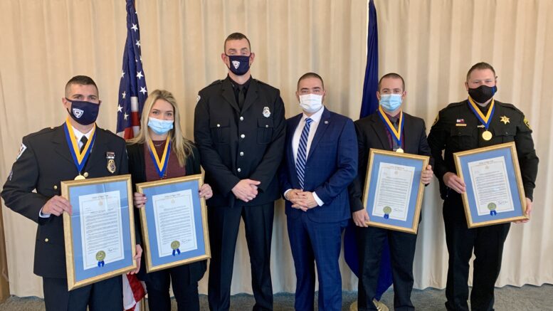 Sen. Fred Akshar honors local deputies, police and support staff for life-saving efforts