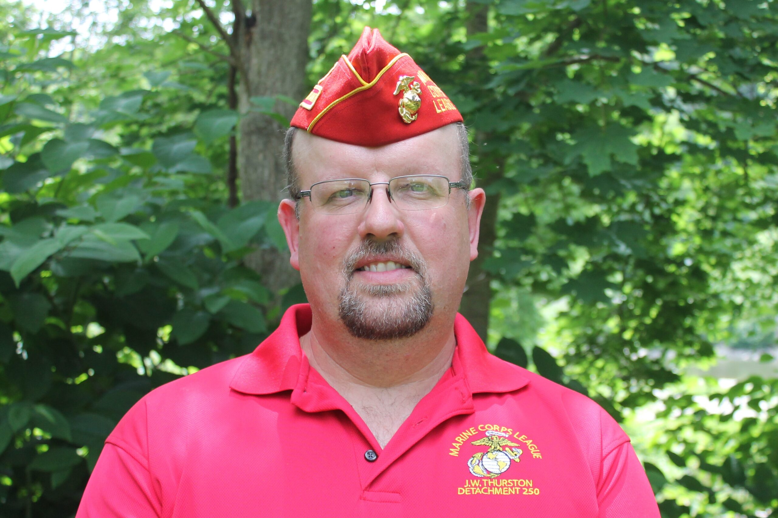 Senator Fred Akshar inducts Sgt. Eric Fetterman into the 2020 Senate Veterans Hall of Fame