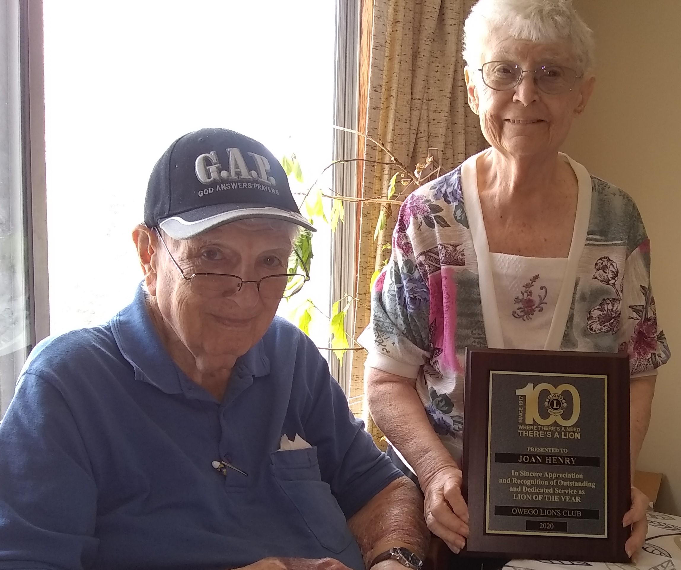 Owego Lions Club presents Lion of the Year award; announces start date