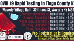 COVID-19 Rapid Testing Site available this week in Waverly