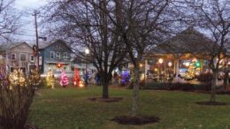 Newark Valley lights up the green!
