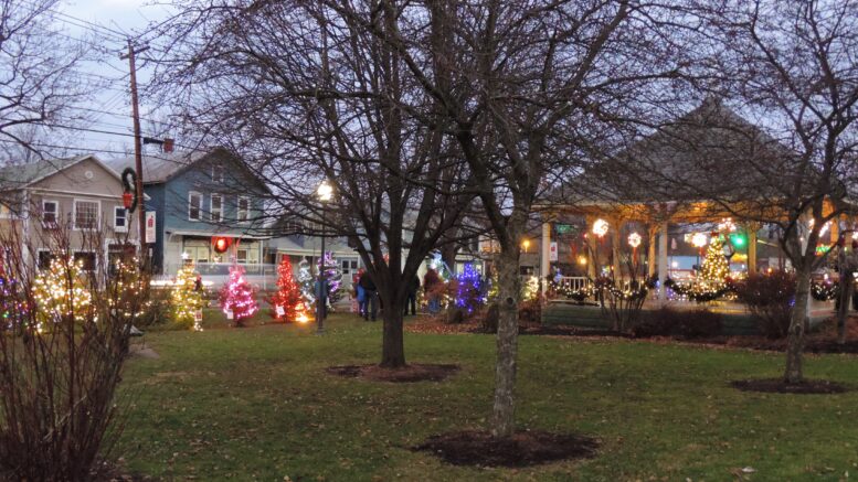 Newark Valley lights up the green!