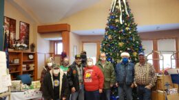 Presents delivered to the Oxford Veteran's Home