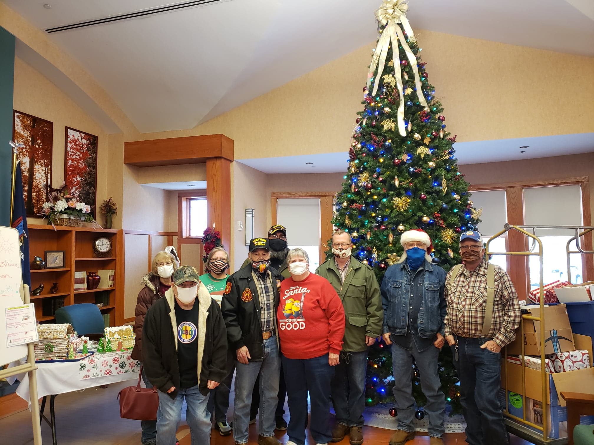 Presents delivered to the Oxford Veteran's Home