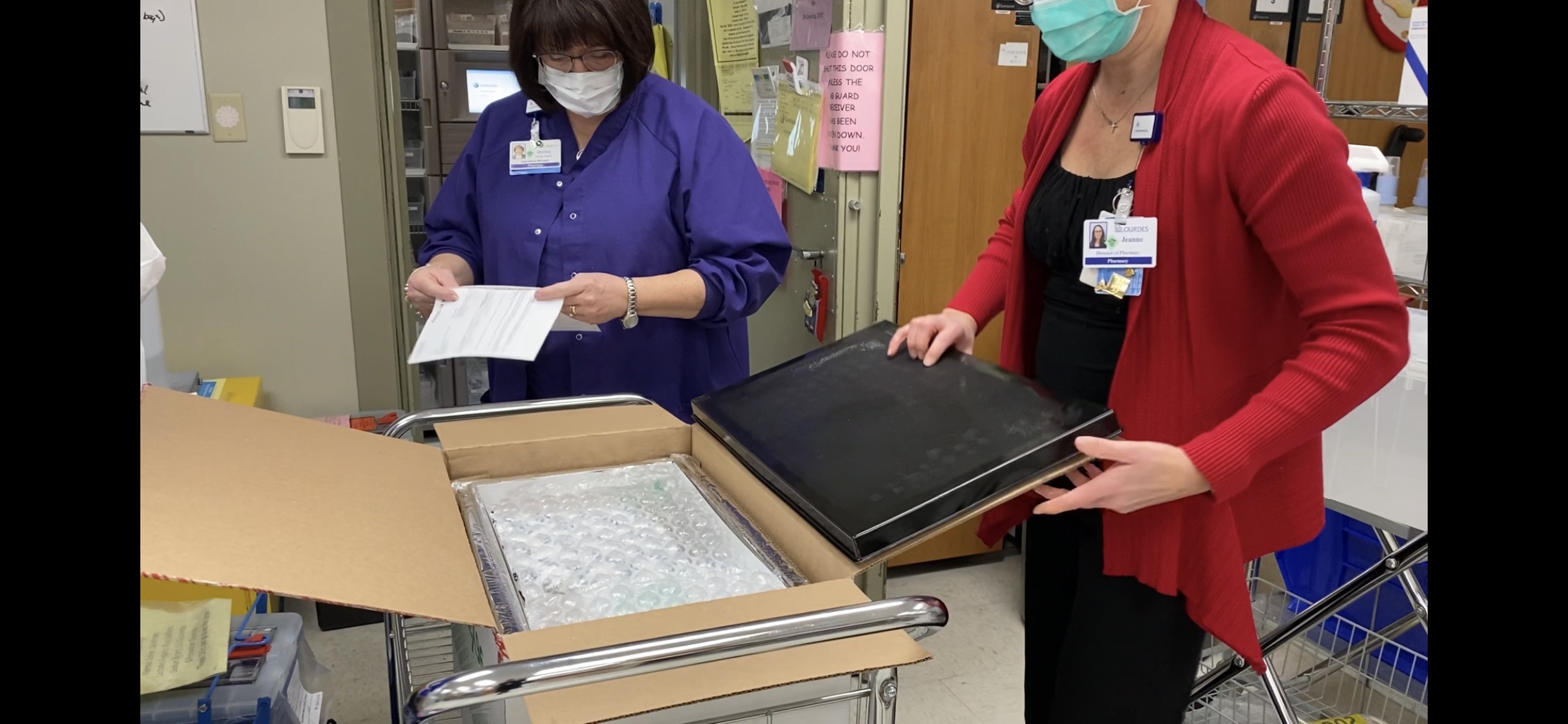 Lourdes and UHS administer COVID19 vaccines to frontline workers