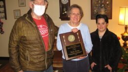 Teresa Aveson receives the Robert J. Uplinger Award