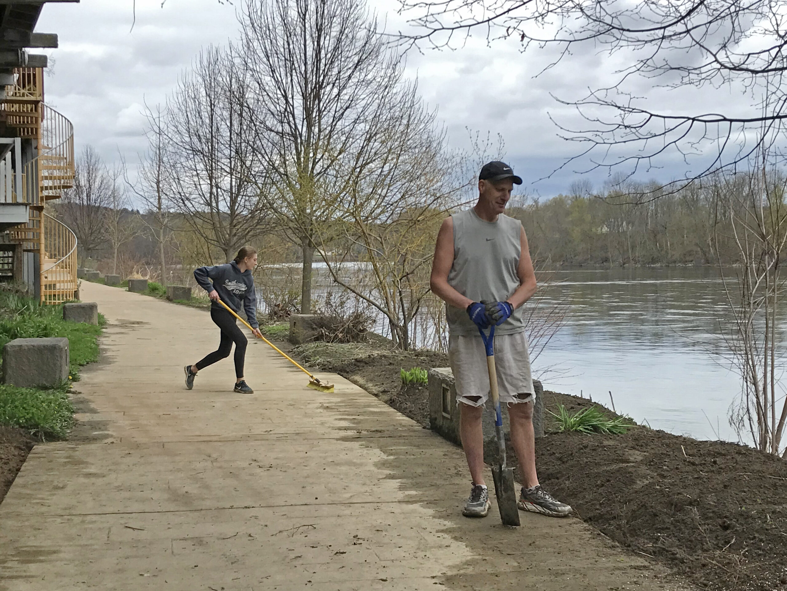 Photos Cleaning up Owego's Riverwalk Owego Pennysaver Press