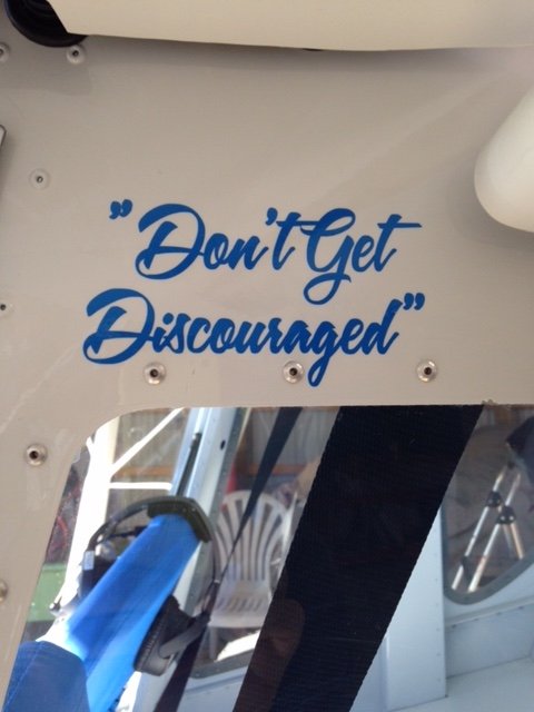 ‘Don’t Get Discouraged’