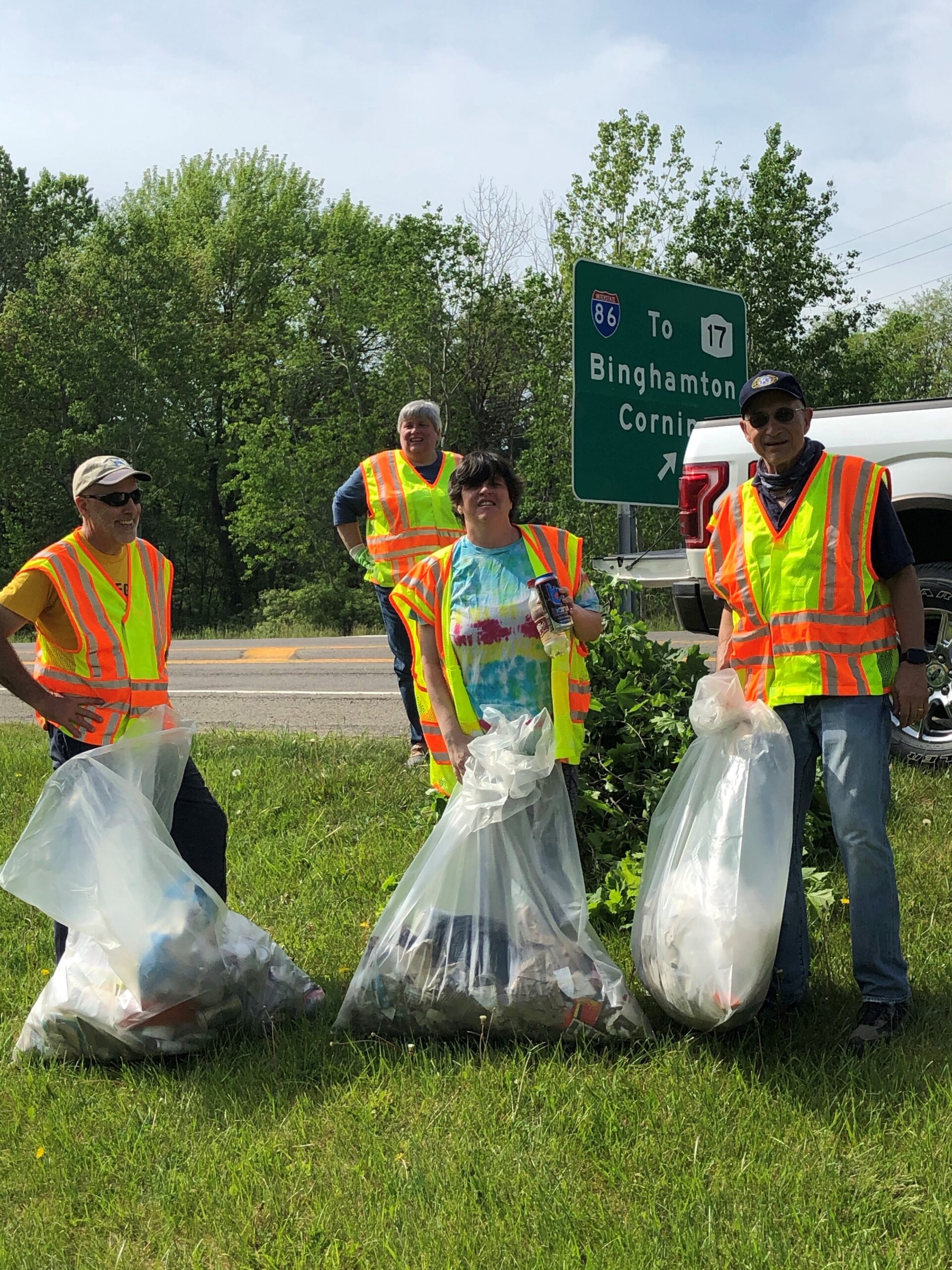 Kiwanis Club of Owego performs highway cleanup Owego Pennysaver Press