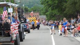 A few showers didn't stop the Candor parade from rolling by......