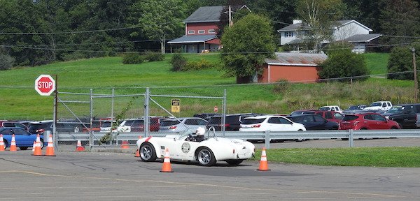 Student cars get test run at State Line in Waverly; auction taking place Friday