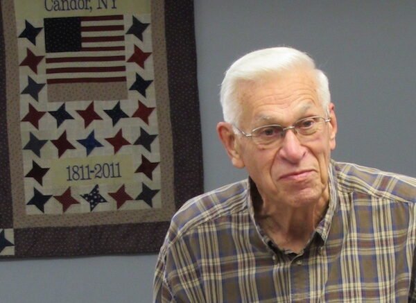 Milton Dougherty recognized as long-standing Candor Historical Society President