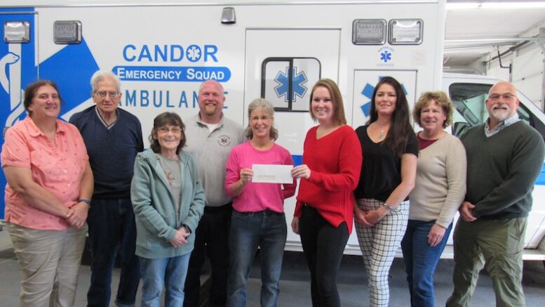 Tioga United Way presents Candor EMS with $10,000 matching grant