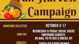 Owego Elks Lodge announces 2021 Fall Harvest Campaign