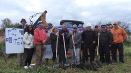 Hose Team and local partners break ground at the Steam Fire Engine House site