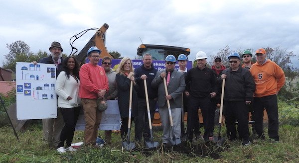 Hose Team and local partners break ground at the Steam Fire Engine House site